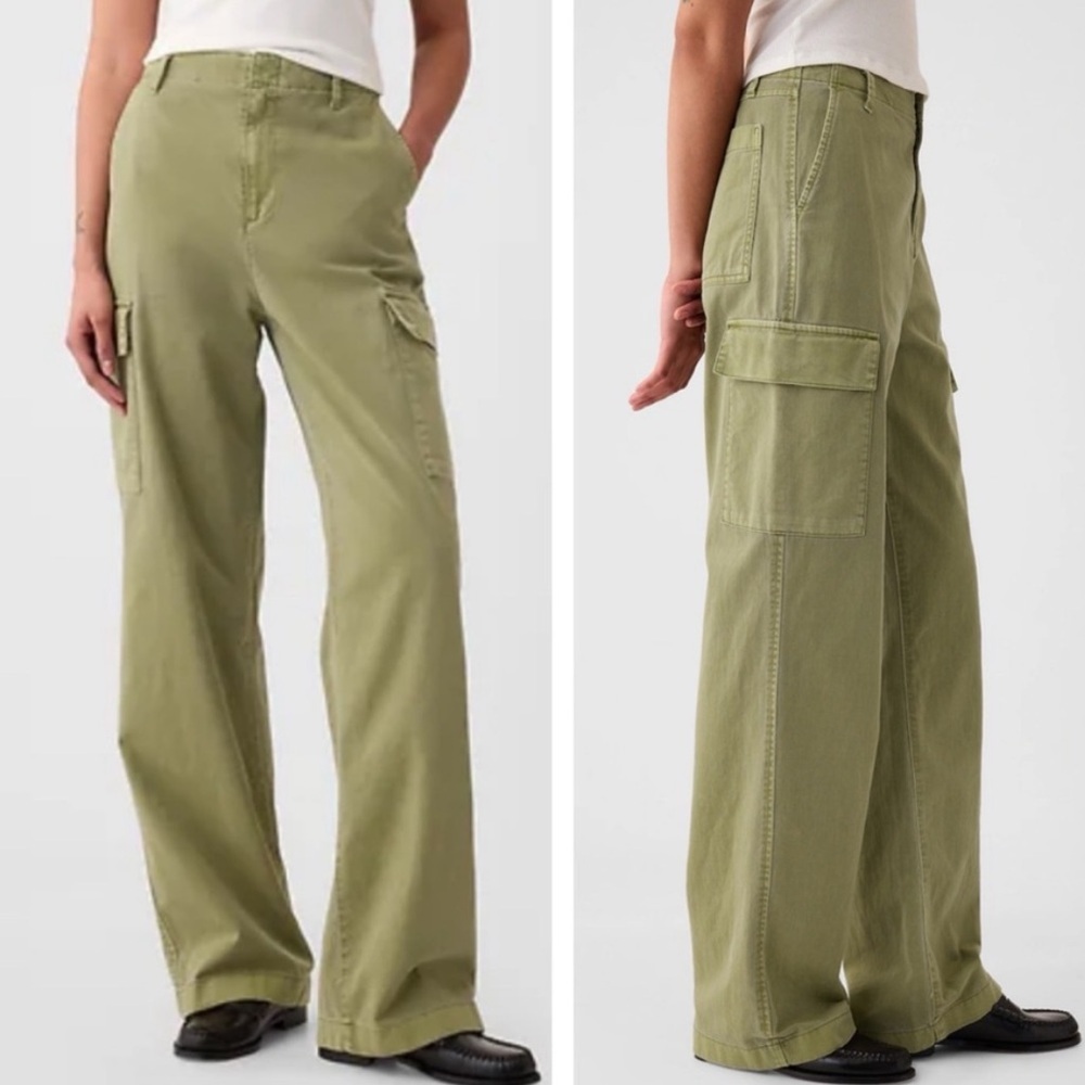 GAP Loose Khaki Cargo Pants Women's Size 4 NWT